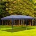 3 x 6m Home Use Outdoor Camping Waterproof Folding Tent with Carry Bag Blue