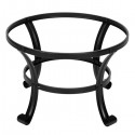 22" Curved Feet Iron Brazier Wood Burning Fire Pit Decoration for Backyard Poolside